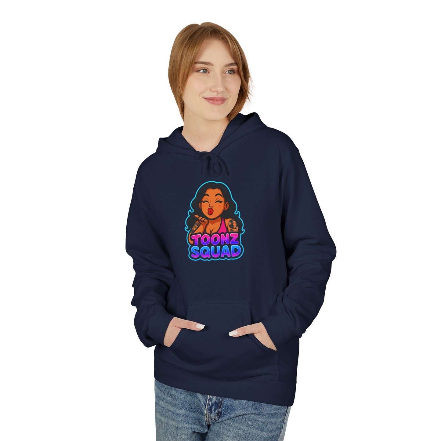 Sassy Squad Hoodie - Unisex Fleece, Cozy Gift, Trendy Streetwear, Casual Comfort, Perfect for Friends & Gatherings