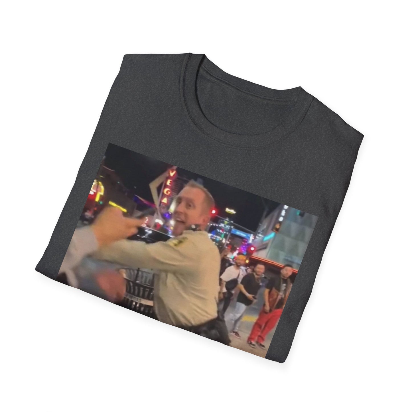 Funny Law Enforcement Meme T-Shirt, Unisex Softstyle Tee, Joke Shirt, Humor Apparel, Unique Gift Idea