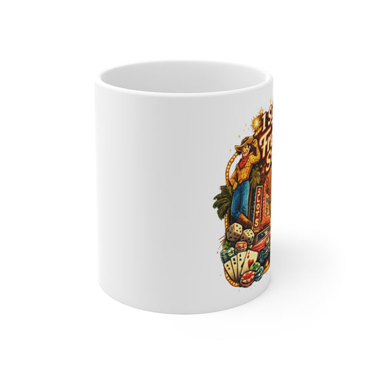 I Survived Fremont Street Mug — Las Vegas Vintage Casino Coffee Cup (11oz)