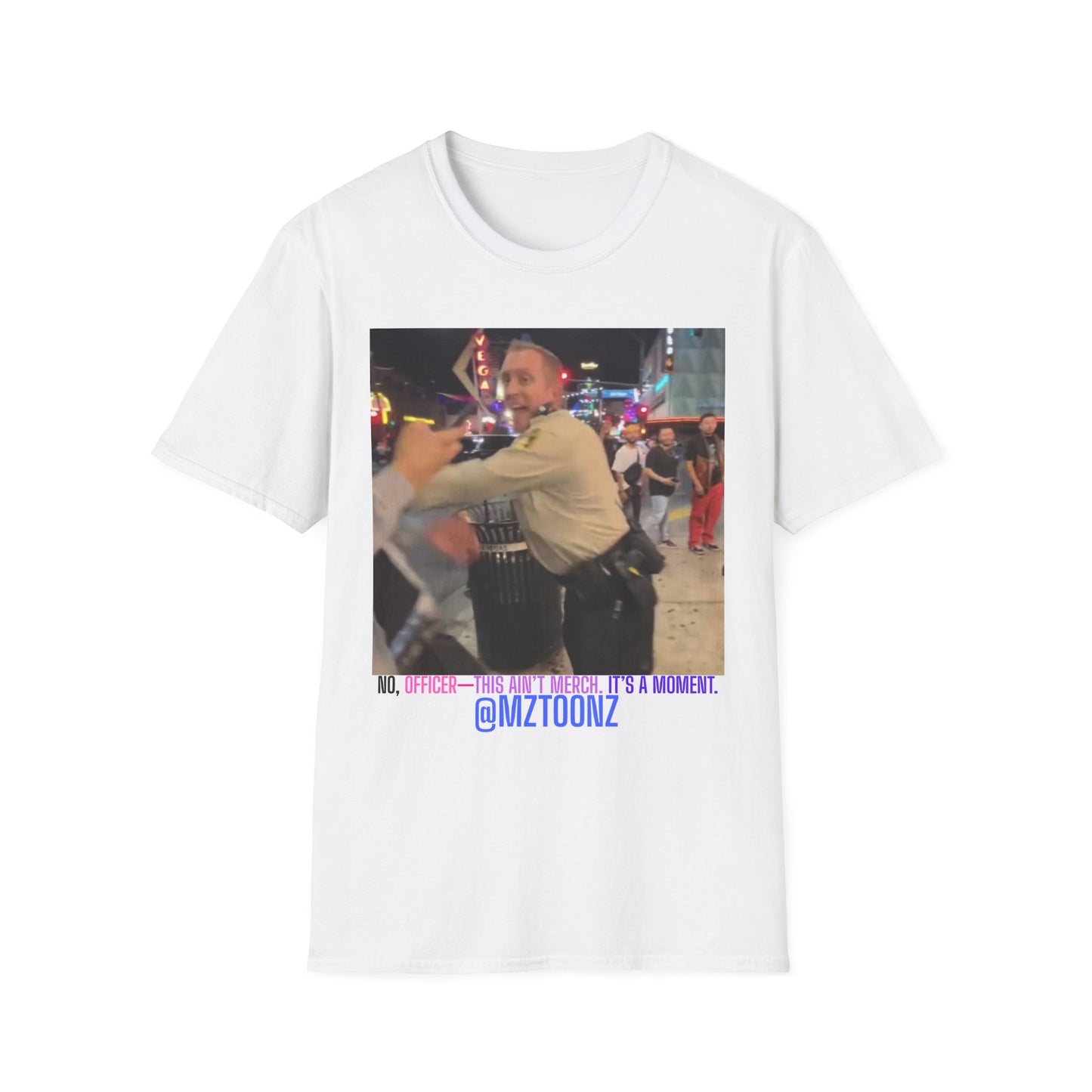 Funny Law Enforcement Meme T-Shirt, Unisex Softstyle Tee, Joke Shirt, Humor Apparel, Unique Gift Idea
