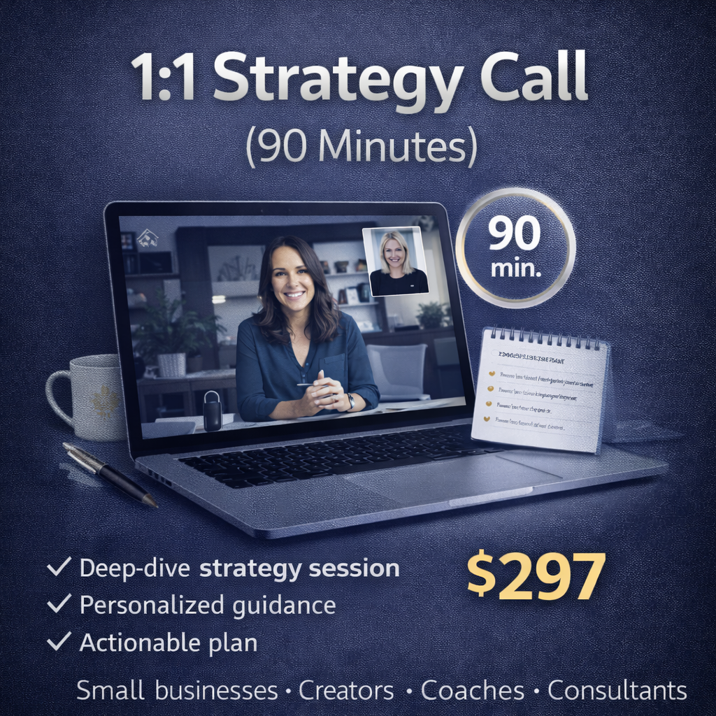1:1 Strategy Call (90 min)