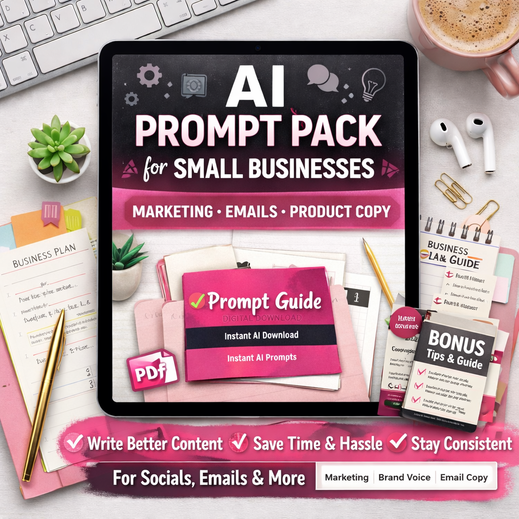 AI Prompt Pack – Small Businesses (Instant Download)