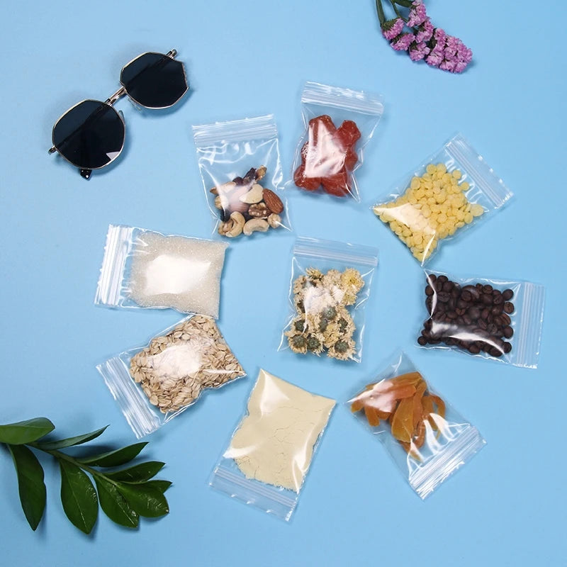 100pcs Transparent Ziplock Bags
