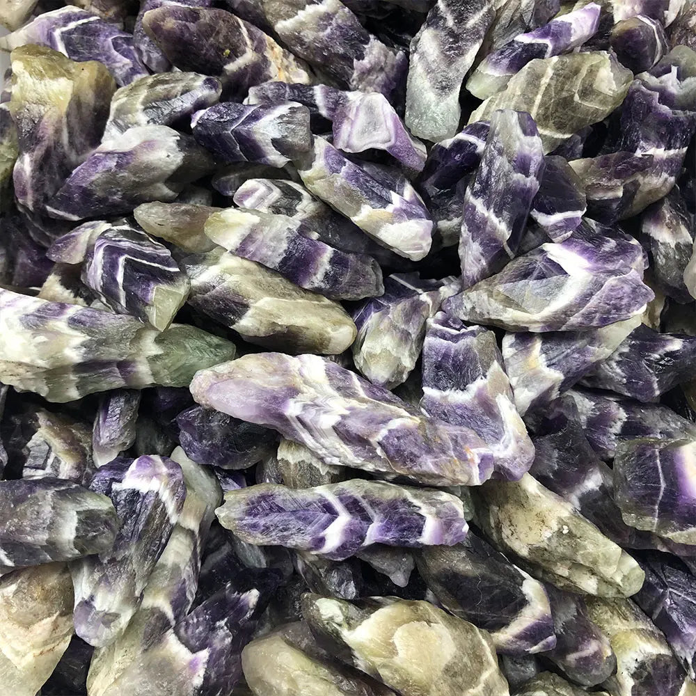 Raw Dream Amethyst Crystal – Natural Rough Stone for Healing, Décor, and Craft