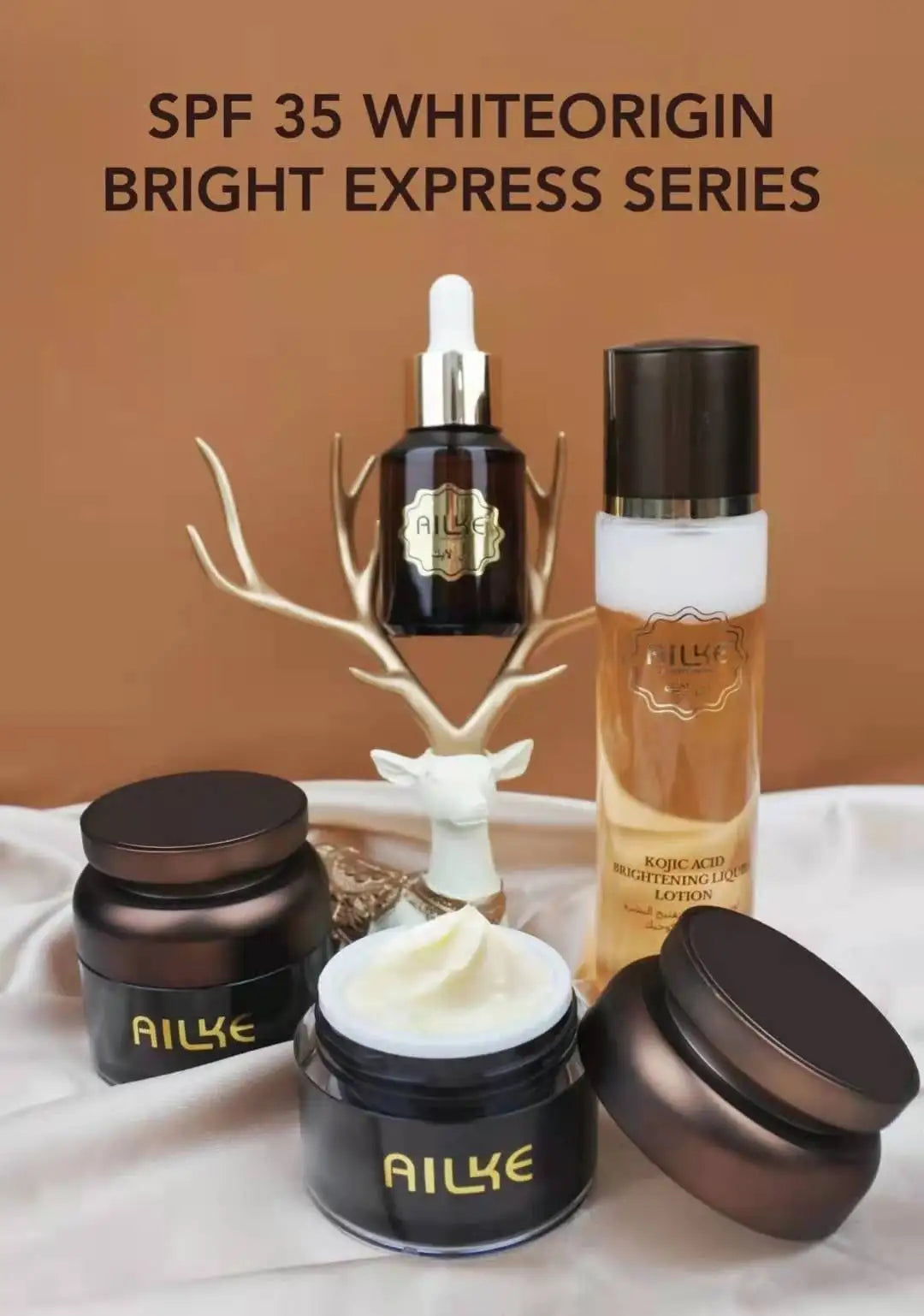 Kojic Acid Whitening Face Cream Set – Dark Spot Remover, SPF Protection & Moisturizing Skincare