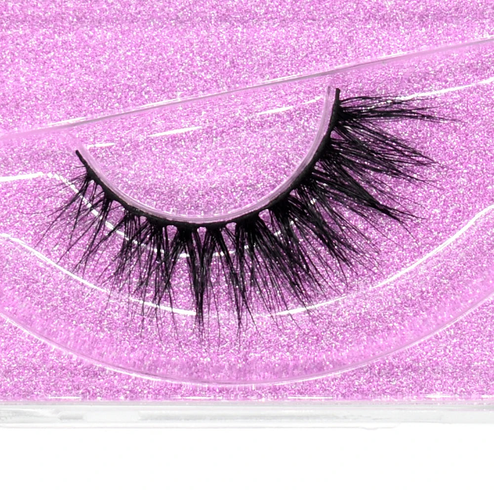 3D Mink Lashes – Fluffy Crisscross Wispy Strip Lashes 10 Soft Box