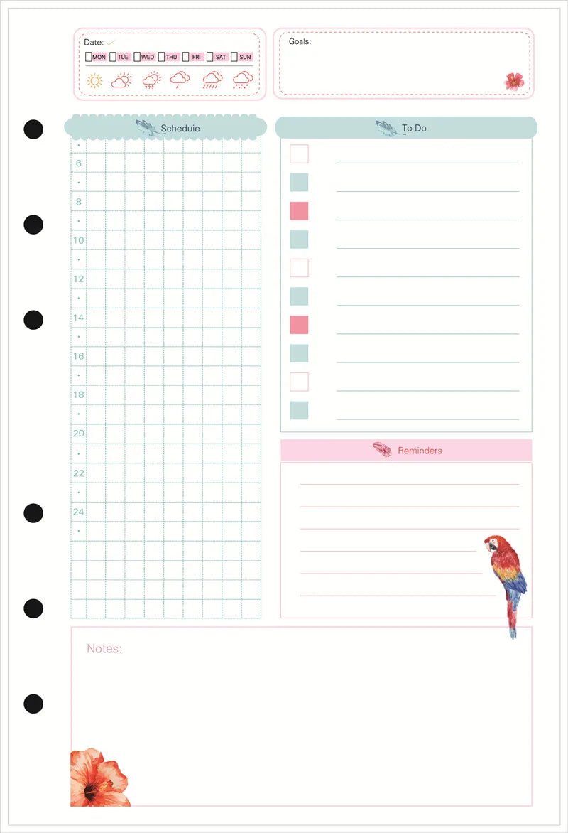 A5/A6/A7 Laser Notebook Planner – Organizer, Binder, Journal & Sketchbook
