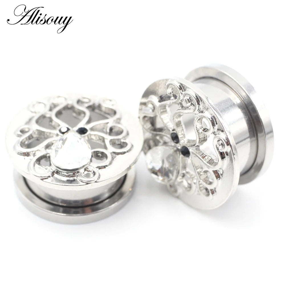 Octopus Stainless Steel Screw-Fit Ear Gauges – Multiple Sizes & Styles