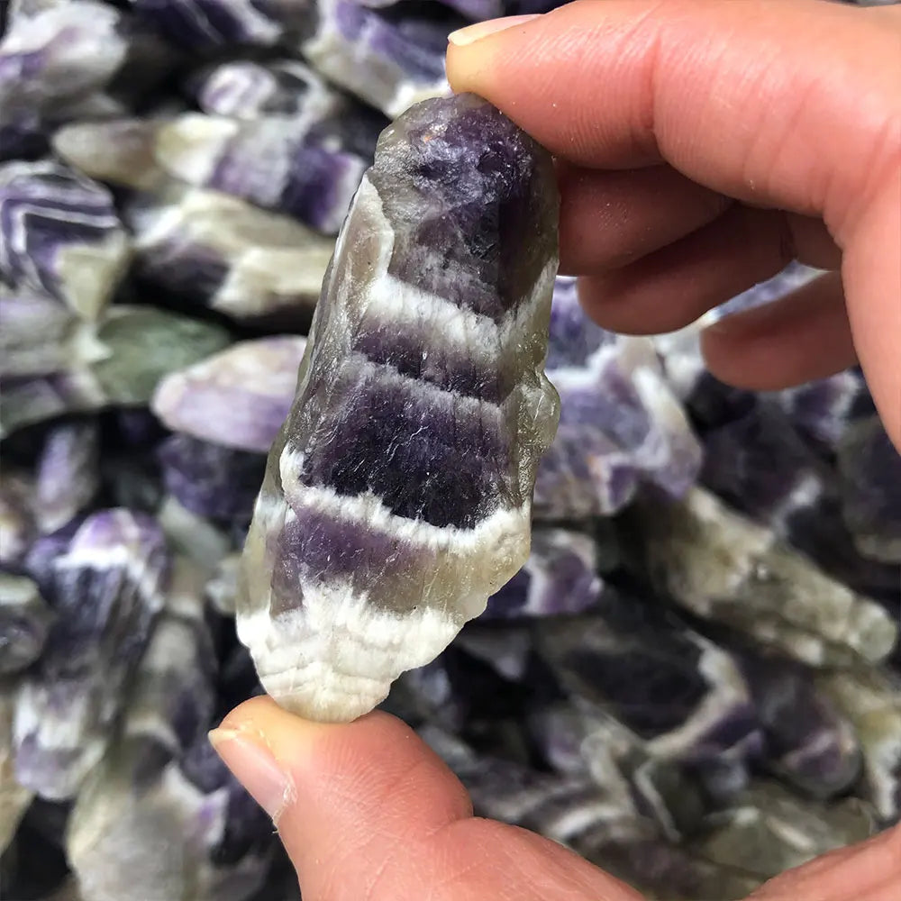 Raw Dream Amethyst Crystal – Natural Rough Stone for Healing, Décor, and Craft