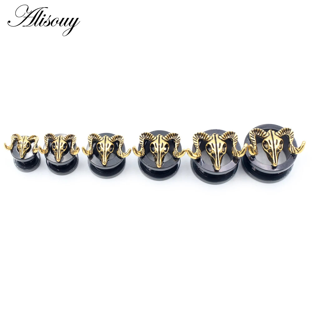 Stainless Steel Screw-Fit Ear Gauges – Multiple Sizes & Styles