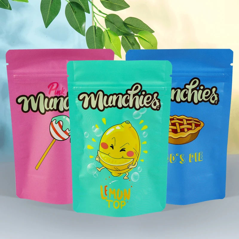50pcs Custom Printed Resealable Mylar Bags – Stand Up Ziplock Pouches