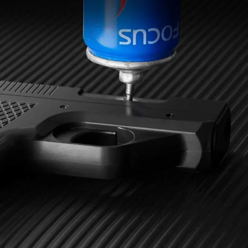 Gun-Type Jet Flame Gadget – Windproof Blue Torch with Clip & Storage (No Gas)
