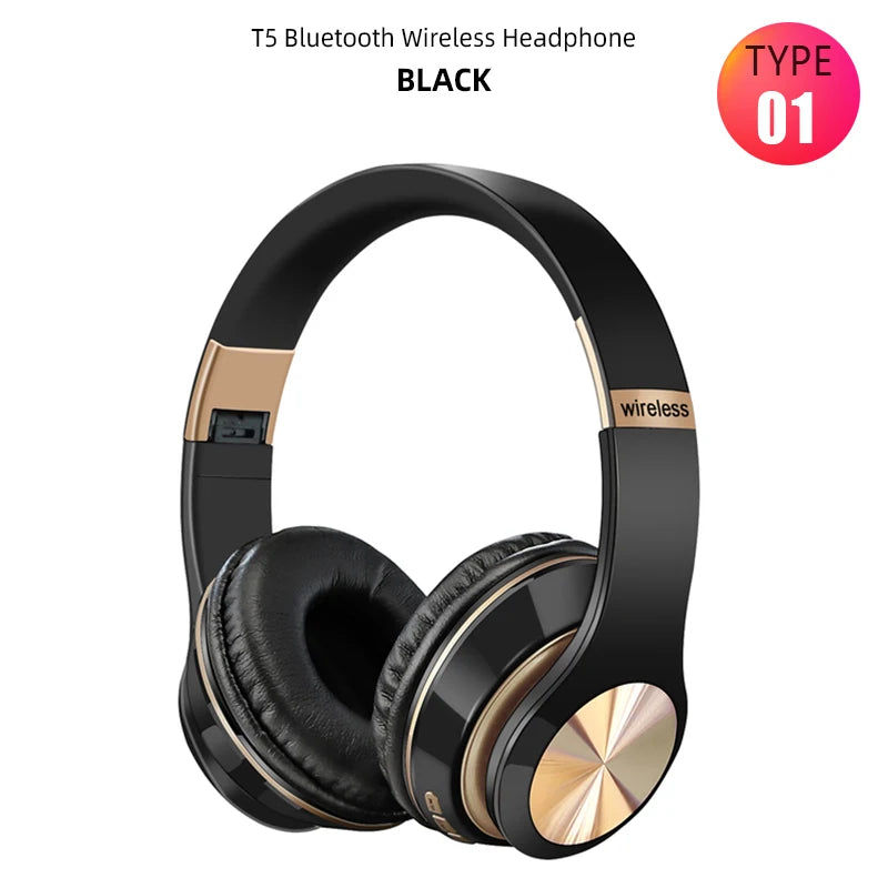 Foldable Bluetooth Sport Headphones – Bass, Comfort, & Wireless Freedom
