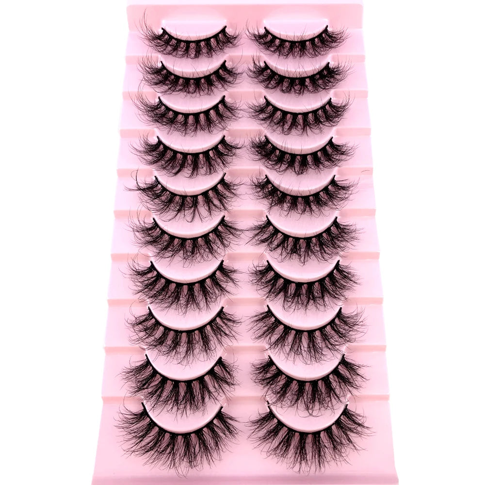 3D Mink-Effect False Eyelash Set – Soft, Fluffy & Full of Volume