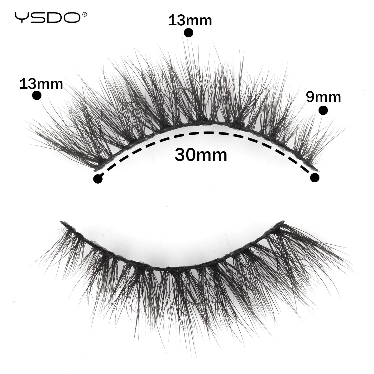 Wispy 3D Mink False Eyelashes – Natural Long, Fluffy & Reusable Strip Lashes (1 Pair)