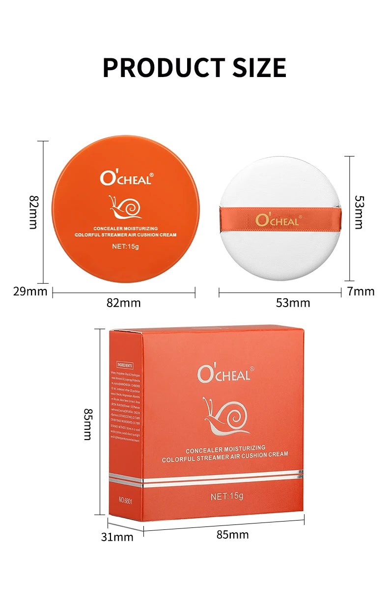 Whitening BB Cream Foundation – Air Cushion Concealer & Brightening Base