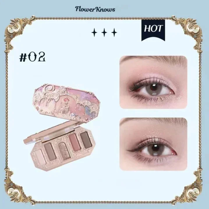 Flower Knows Moonlight Mermaid Eyeshadow Palette – 8 Magical Shades to Mesmerize