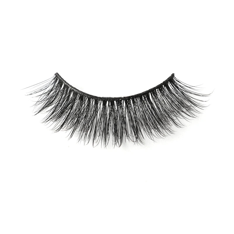 False Eyelash Kit – 3/5 Pairs Fluffy Mink Lashes with Tweezer & Brush