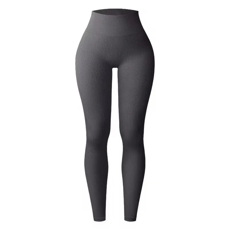 Seamless High-Waisted Yoga Pants – Slimming Sports Leggings