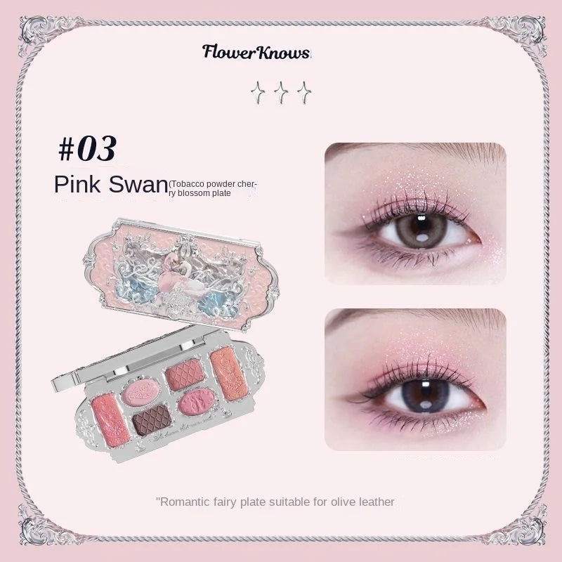 Flower Knows Swan Ballet Eyeshadow Palette