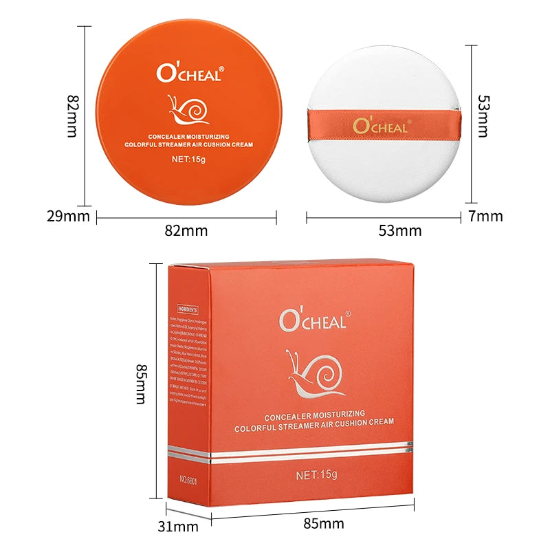 Whitening BB Cream Foundation – Air Cushion Concealer & Brightening Base