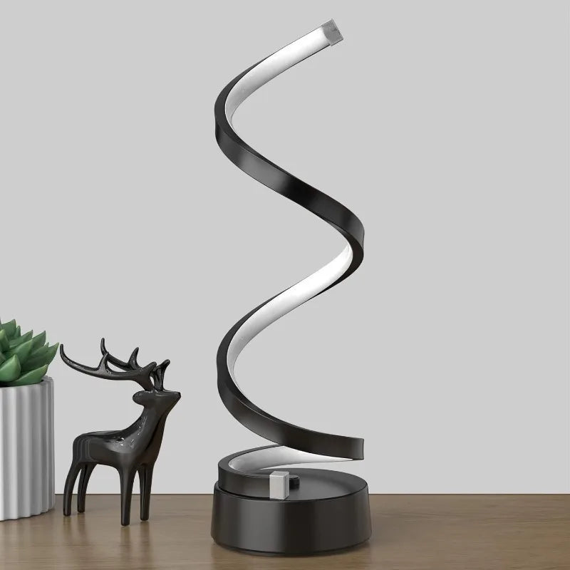 Classic Spiral LED Table Lamp – Modern Minimalist Design