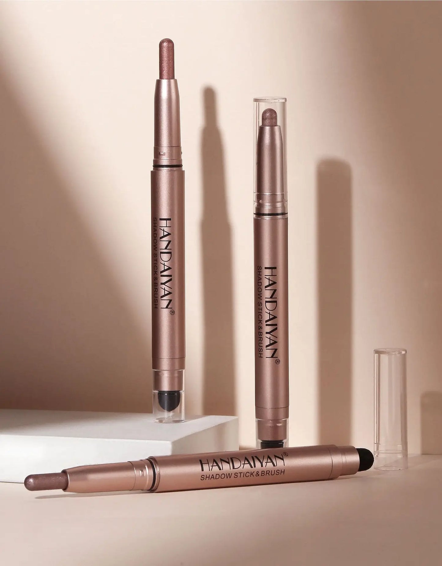 Double-Head Eyeshadow Stick – Shimmer & Matte Cream Pencil (Waterproof, Long-Lasting)