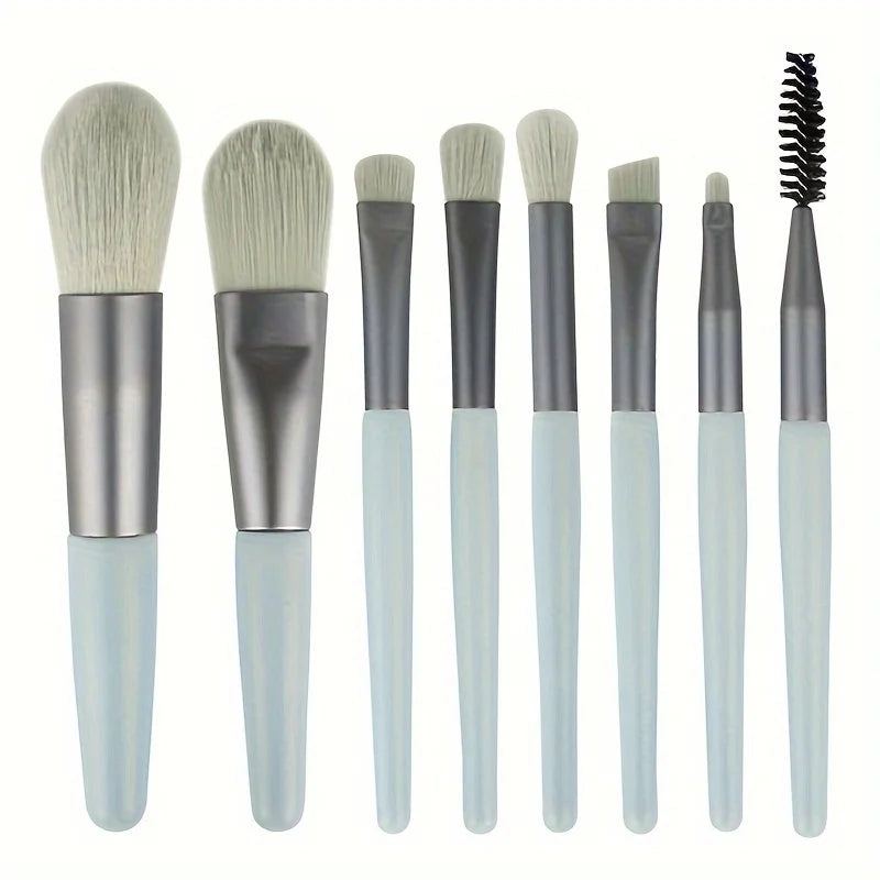 8/20-Piece Eye Makeup Brush Set – With Optional Sponges & Puffs