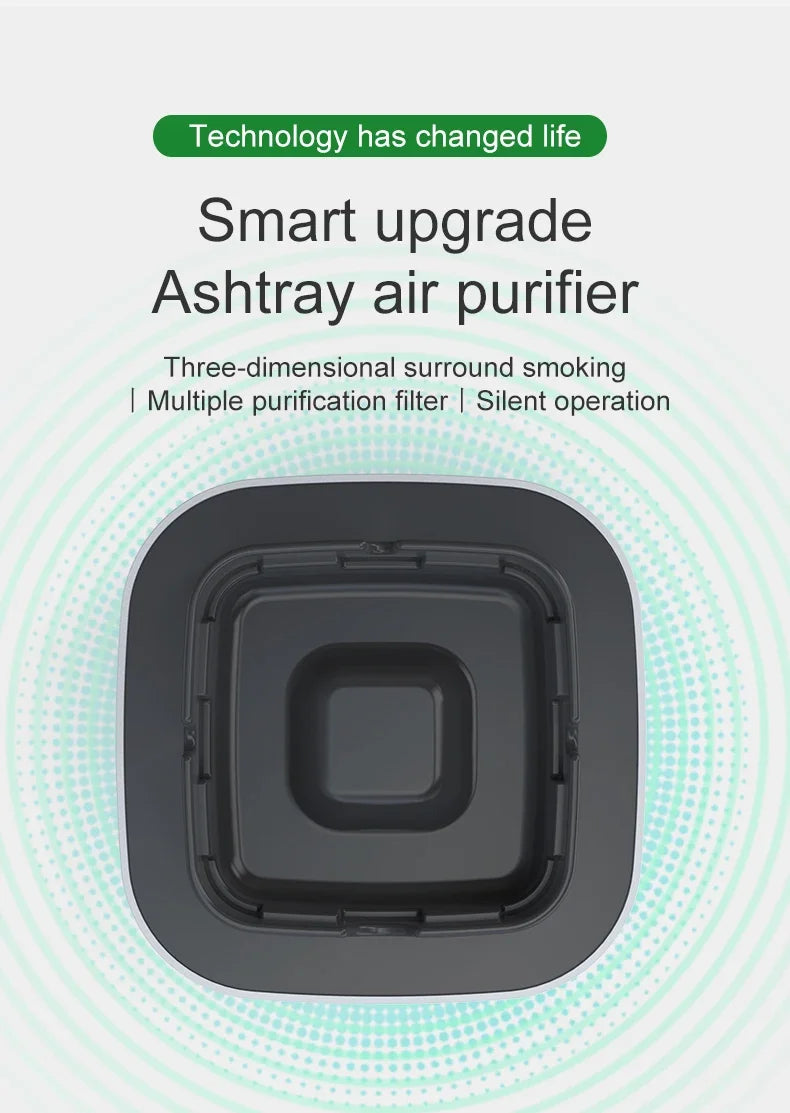 Smart Air Purifier Tray – Portable Anion Purification Gadget for Home & Car