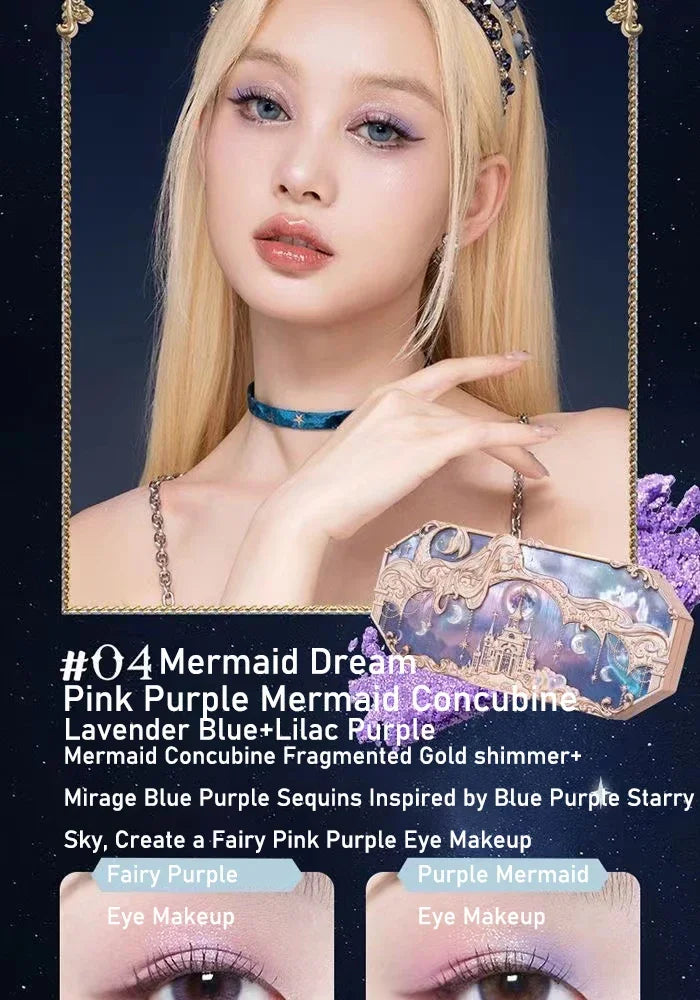 Flower Knows Moonlight Mermaid Eyeshadow Palette – 8 Magical Shades to Mesmerize