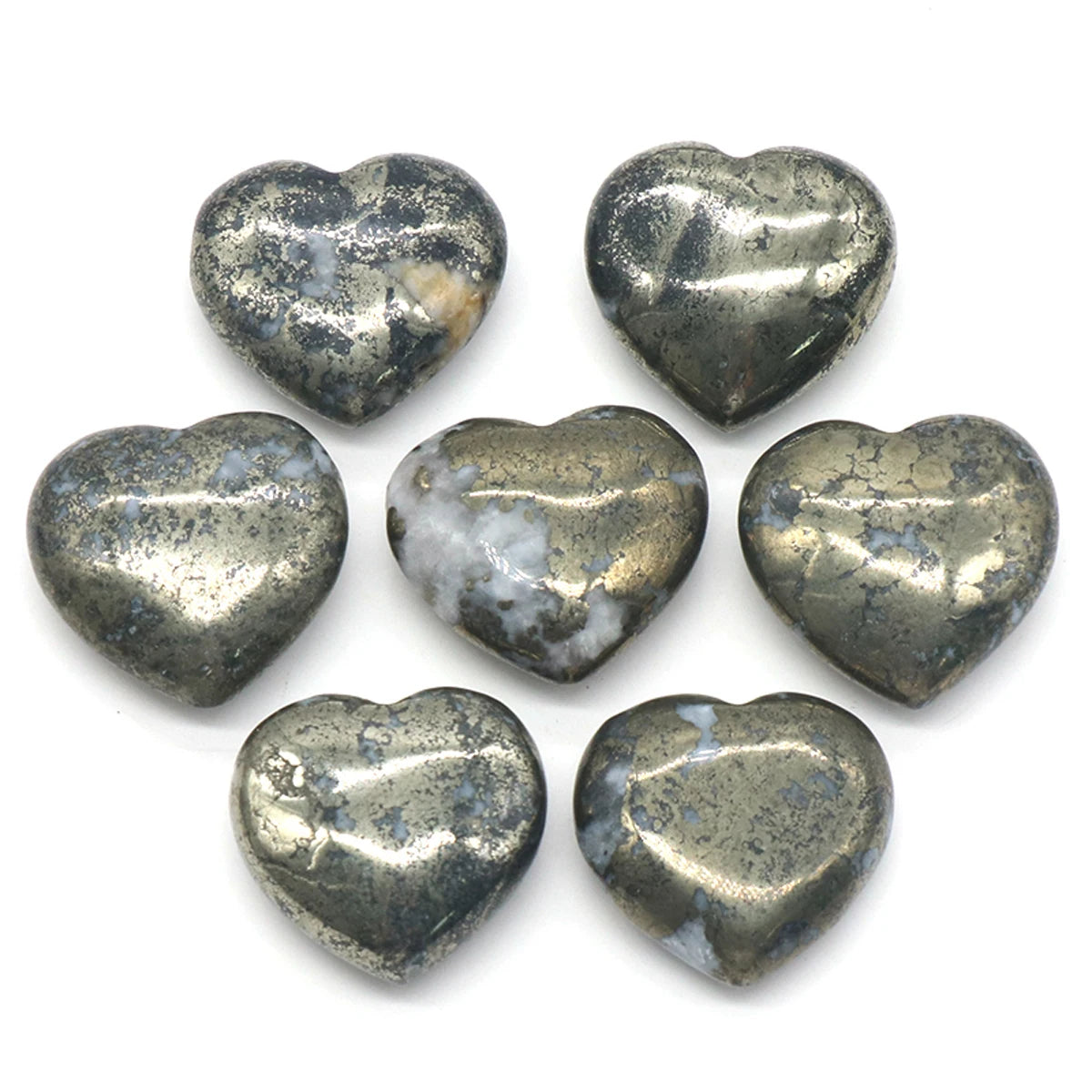 Natural Stone Heart Crystals – Rose Quartz, Amethyst & Gemstone Ornaments