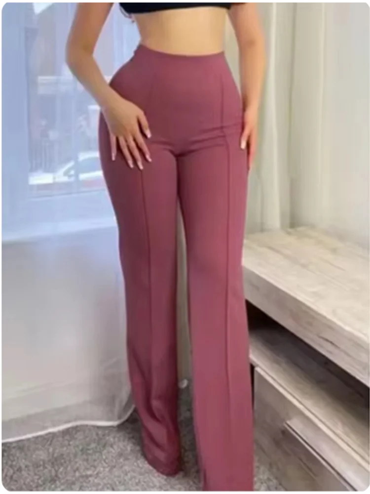Women’s Classic Bell Bottom Pants – Slim Fit Office & Streetwear Trousers
