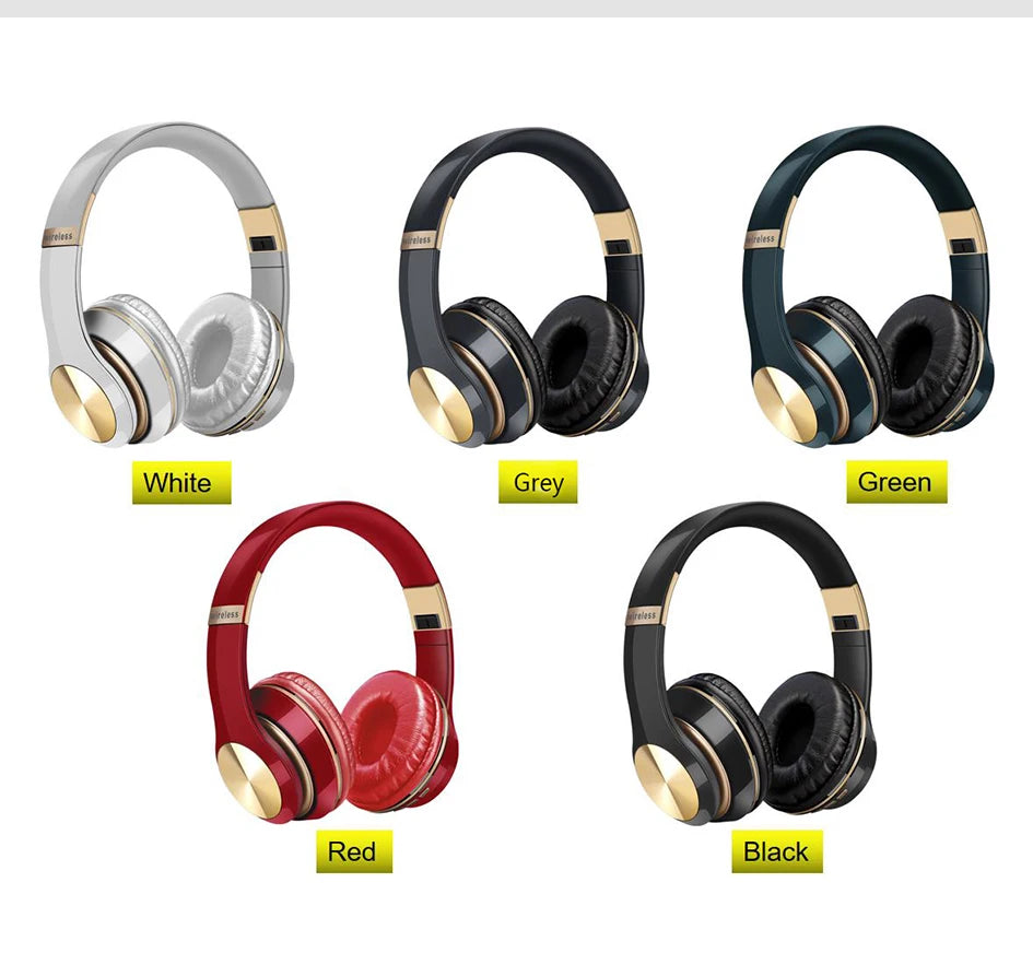 Foldable Bluetooth Sport Headphones – Bass, Comfort, & Wireless Freedom