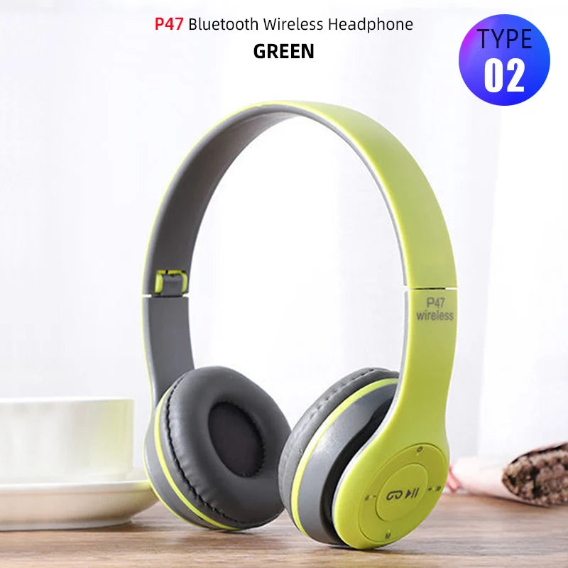 Foldable Bluetooth Sport Headphones – Bass, Comfort, & Wireless Freedom
