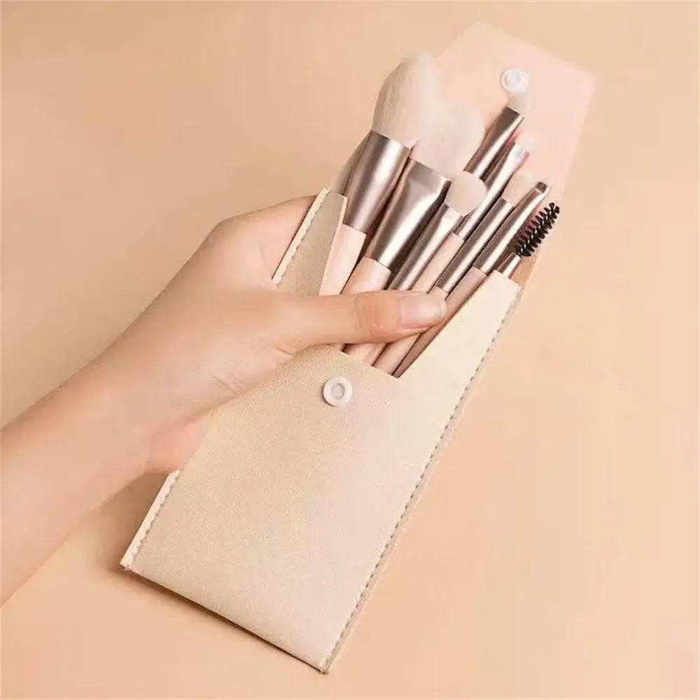 8-Piece Makeup Brush Set – Soft & Fluffy Blending Tools