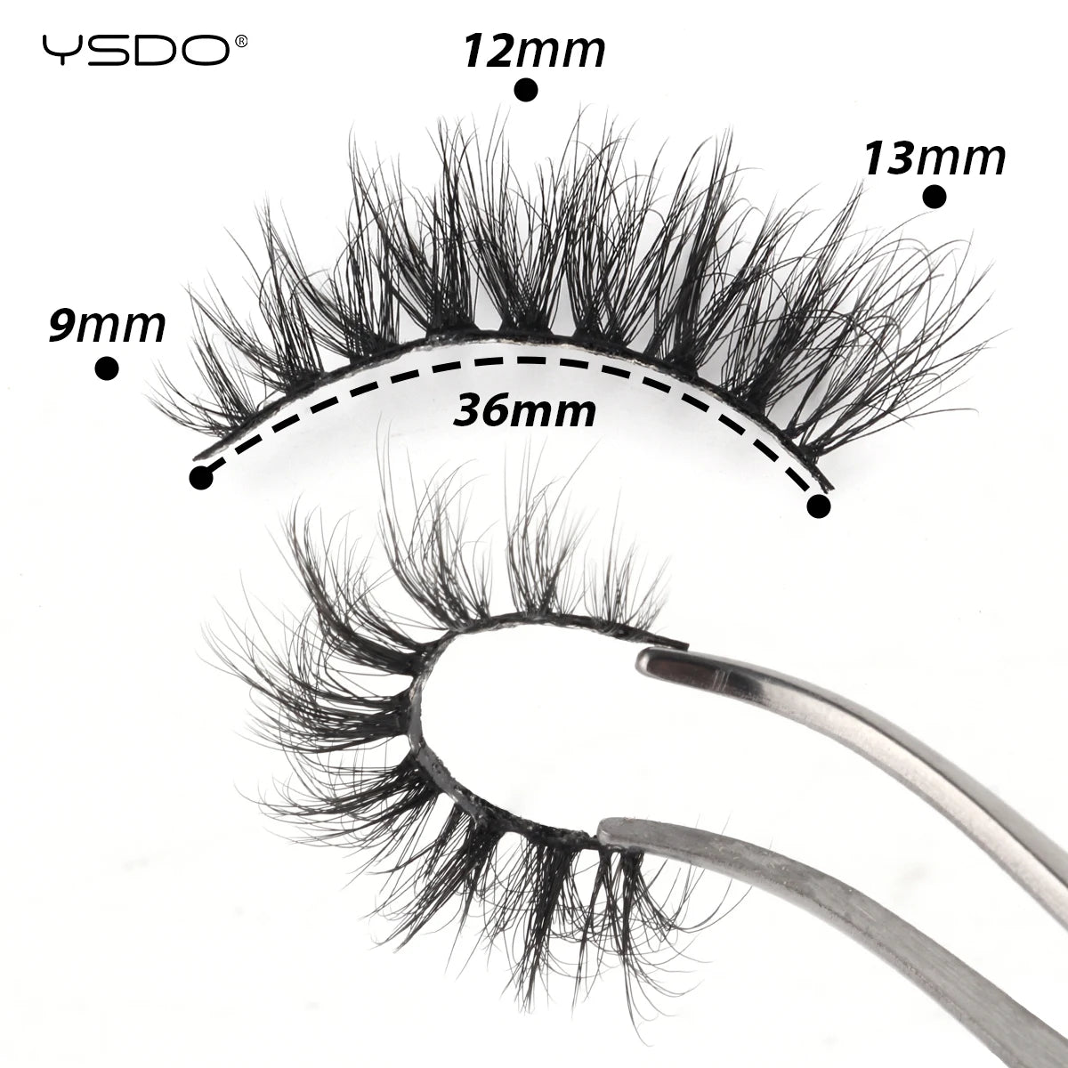 Wispy 3D Mink False Eyelashes – Natural Long, Fluffy & Reusable Strip Lashes (1 Pair)