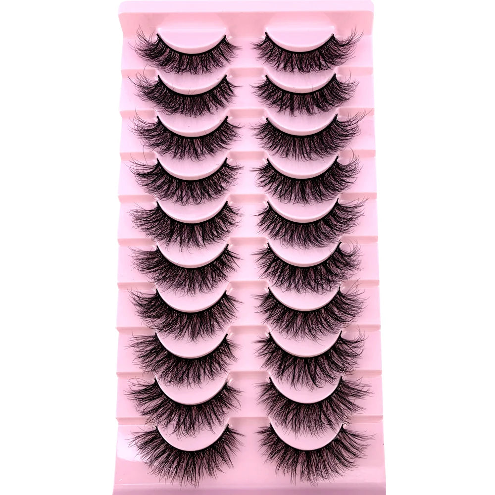 3D Mink-Effect False Eyelash Set – Soft, Fluffy & Full of Volume