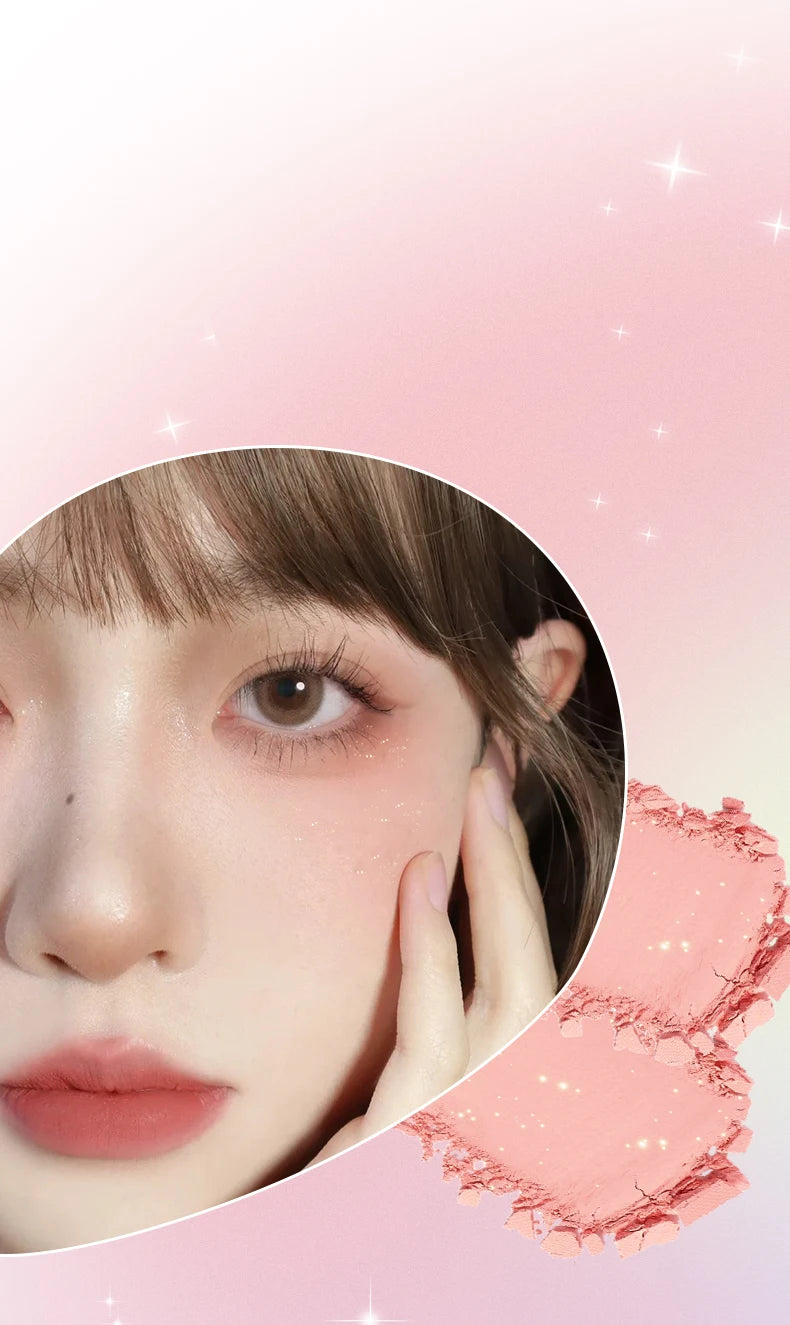 🌸 PINKCOCO Fine Shimmer Tipsy Blush – Multi-Use Soft Mist Glow