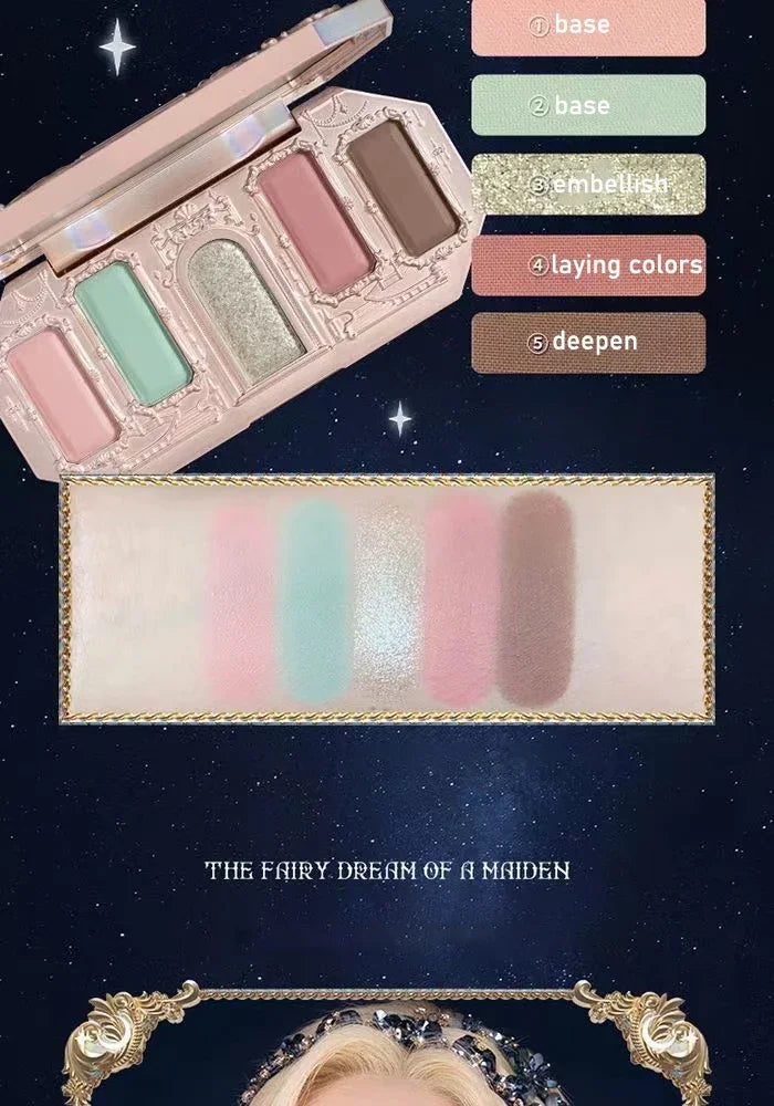 Flower Knows Moonlight Mermaid Eyeshadow Palette – 8 Magical Shades to Mesmerize