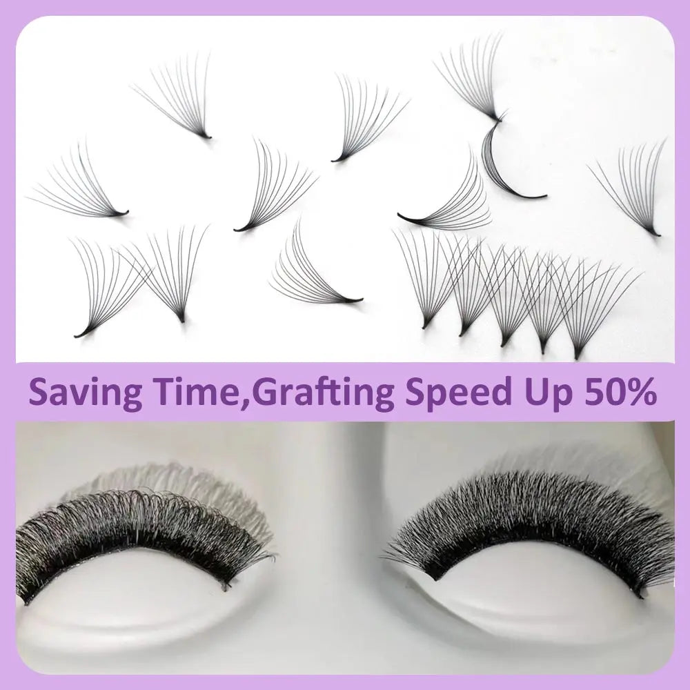 Premade Volume Lash Fans – 3D–20D C Curl (8–15mm)