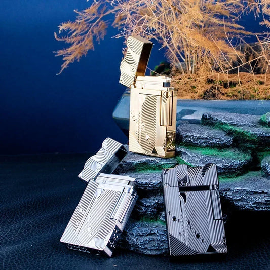 Retro Brass Side Pulley Utility Lighter