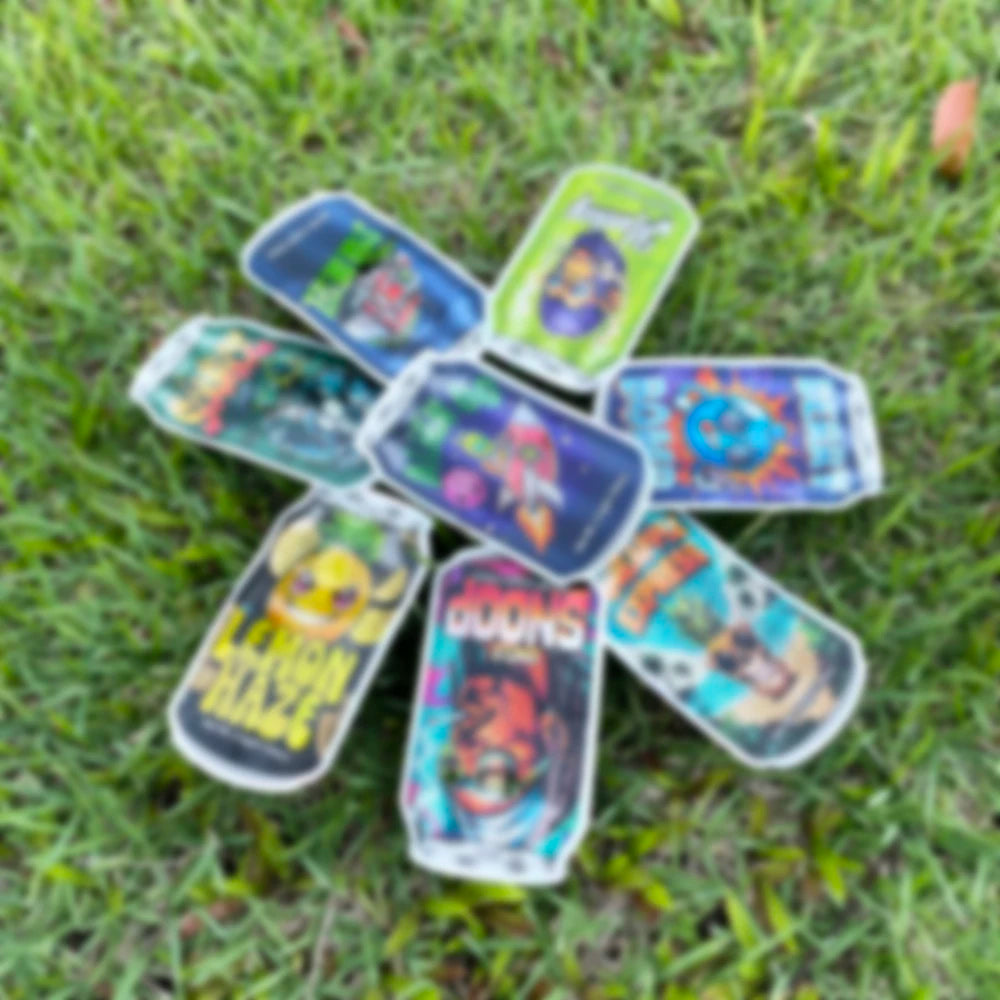 20pcs Holographic Flat Mylar Bags – Smell-Proof Resealable Storage Pouches