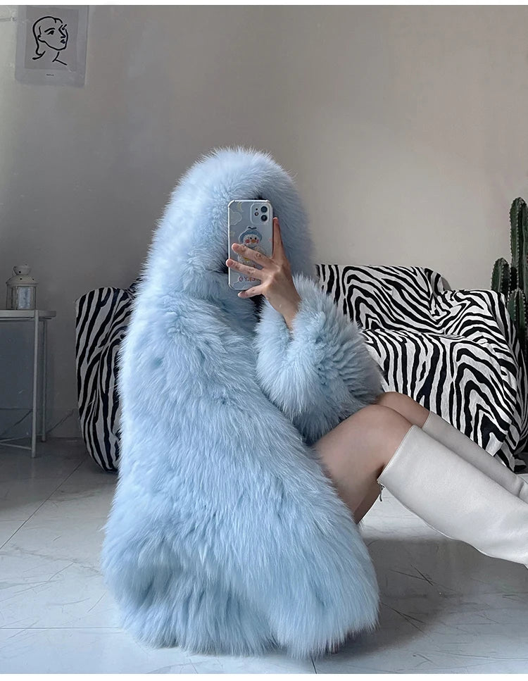 Lautaro Shaggy Faux Fur Jacket β Cozy Luxe With a Statement Twist