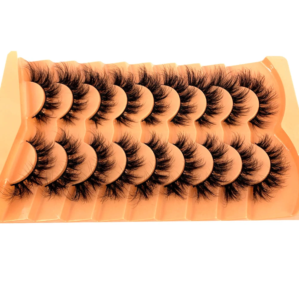 3D Mink-Effect False Eyelash Set – Soft, Fluffy & Full of Volume