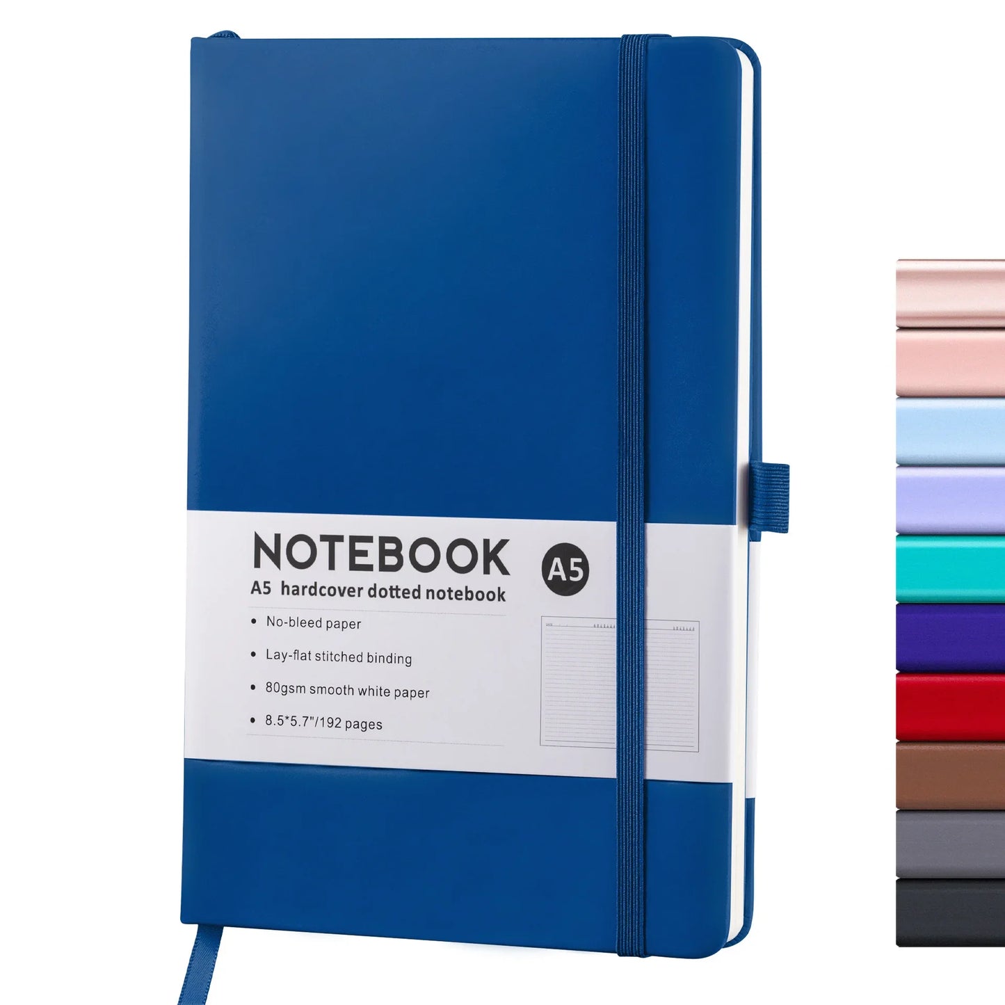 A5/A6 Strap Notebook – Sketchbook, Journal & Writing Pad for School or Office
