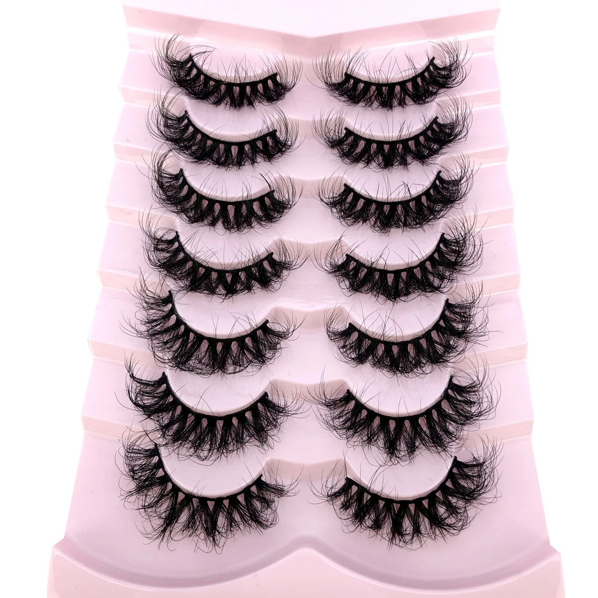 3D Mink-Effect False Eyelash Set – Soft, Fluffy & Full of Volume