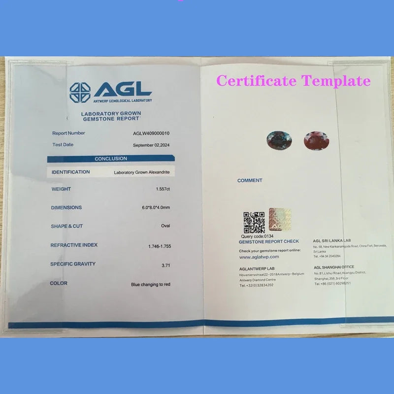 Lab-Grown Color Change Alexandrite Gemstone Beads – Certified Oval or Cushion Cut