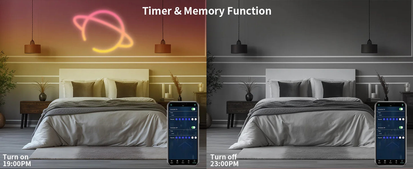 Smart App LED Strip Lights – SMD 5050 RGBIC Flexible Neon Tape with Remote Control