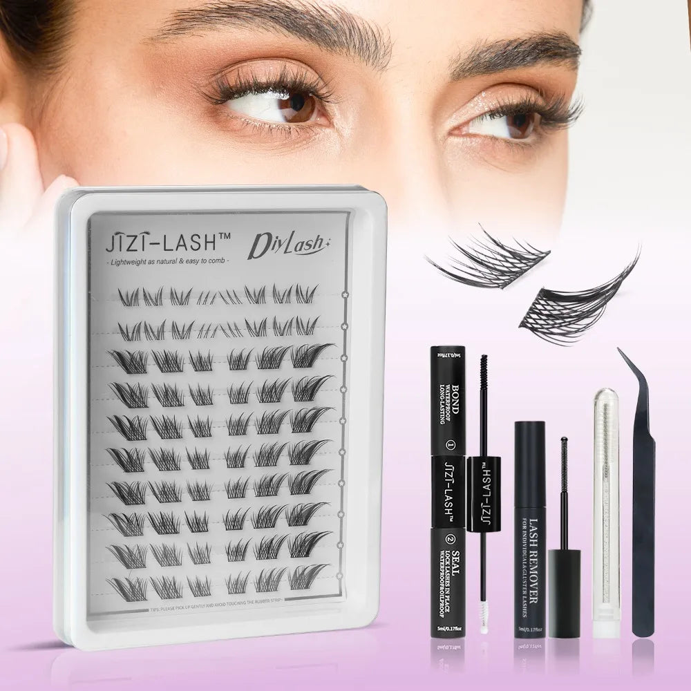 Individual Cluster Eyelashes – C Curl, 3D Mink Style, Wispy & Fluffy
