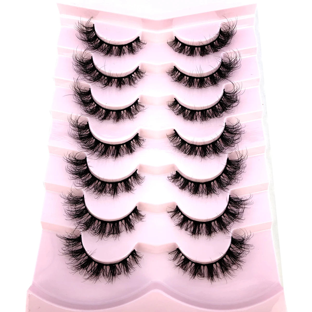 3D Mink-Effect False Eyelash Set – Soft, Fluffy & Full of Volume